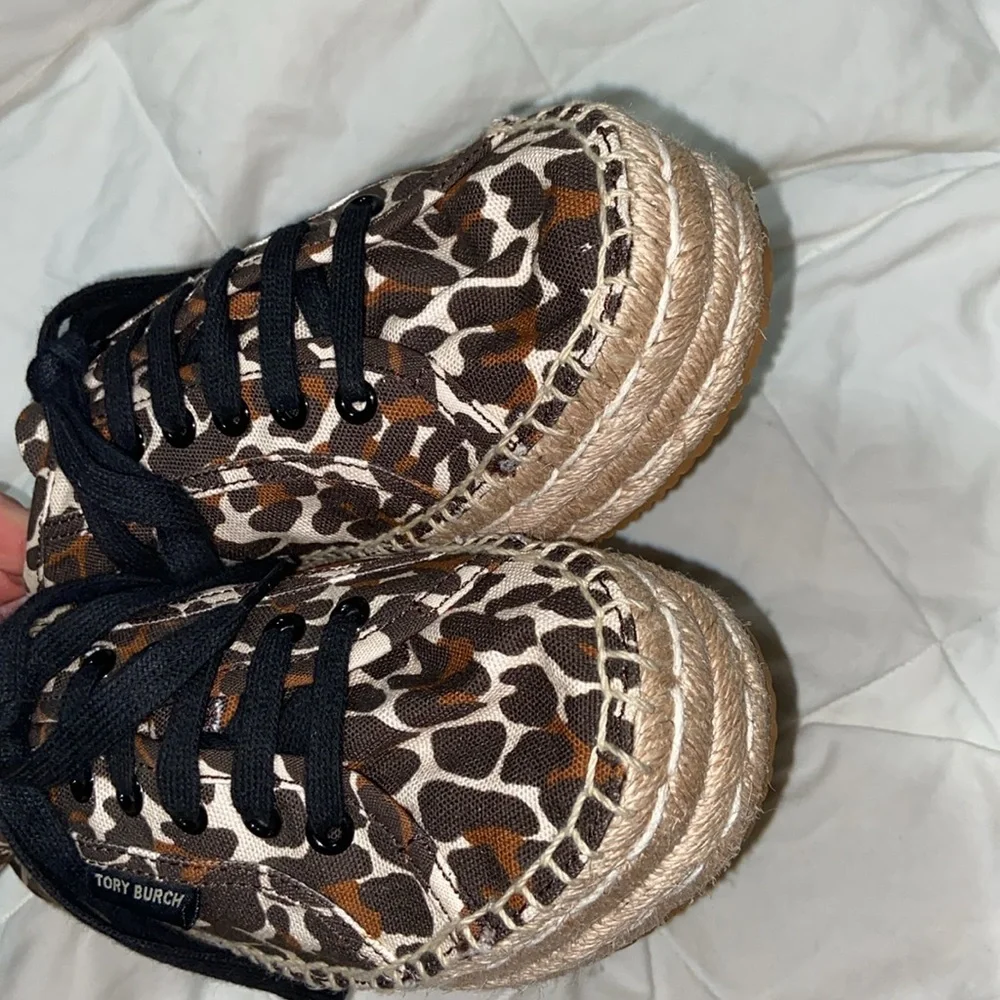 Nwot Tory Burch Seaside Oxford Platform Espadrilles Reva Leopard sneakers